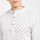 Printed Kurta, White, small image number null