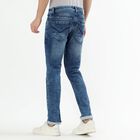 Men's Washed Blue Skinny Fit Jeans, Light Blue, small image number null