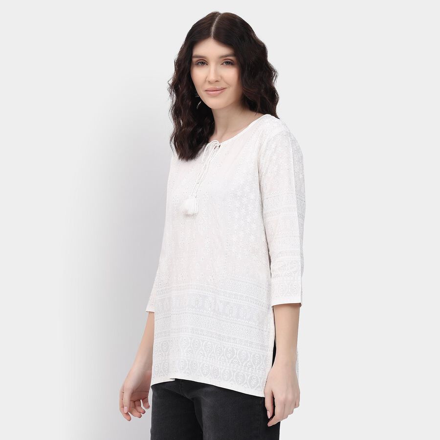 Ladies' Kurti, सफ़ेद, large image number null