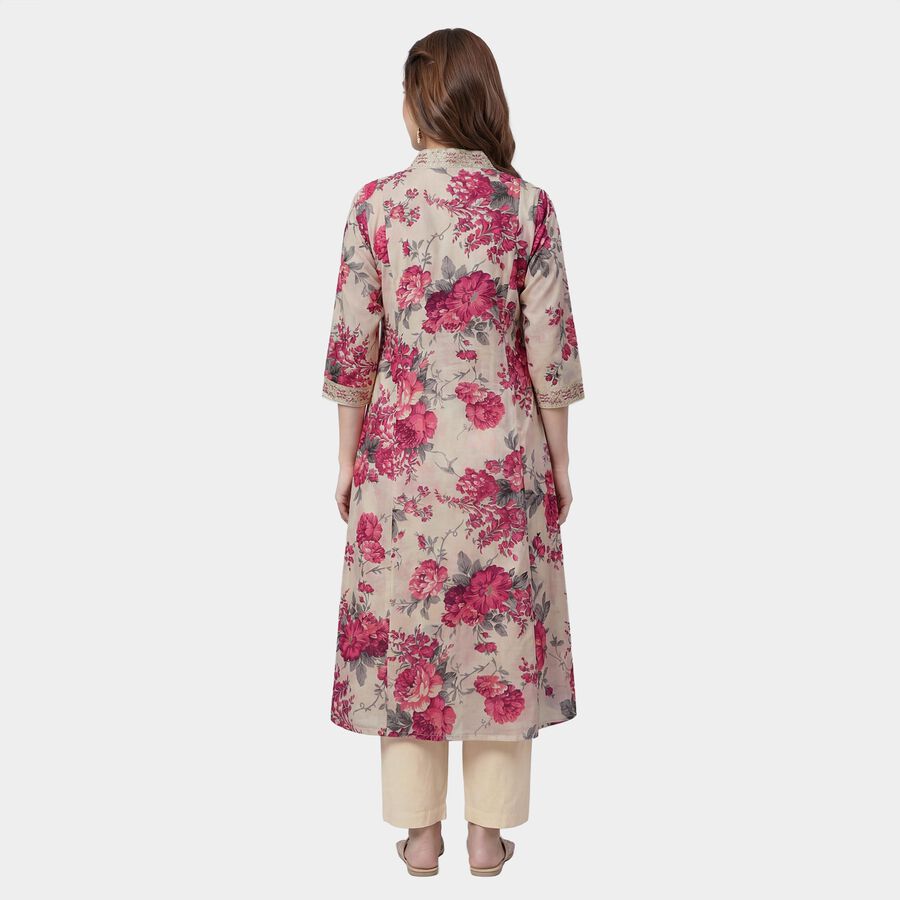 Women's Light Pink Floral Printed Ethnic Set, Light Pink, large