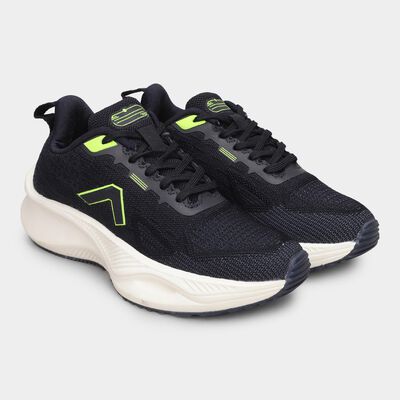 Men's Deep Midnight Navy Blue Lace-Up Sports Shoes