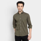 Cotton Casual Shirt, Olive, small image number null