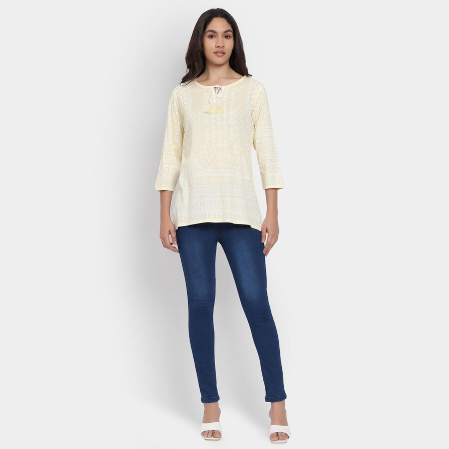 Ladies' Kurti, Yellow, large image number null