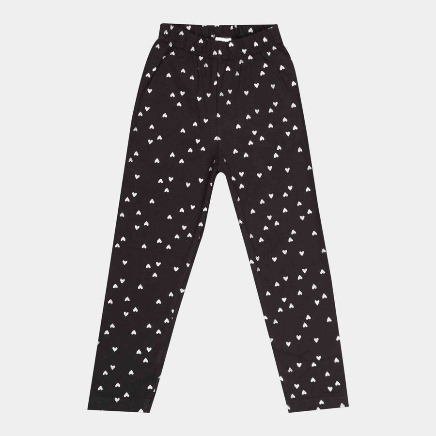 Girls Leggings, Black, large image number null