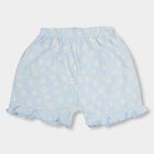 Infants' 100% Cotton Half Pant , हल्का नीला, small
