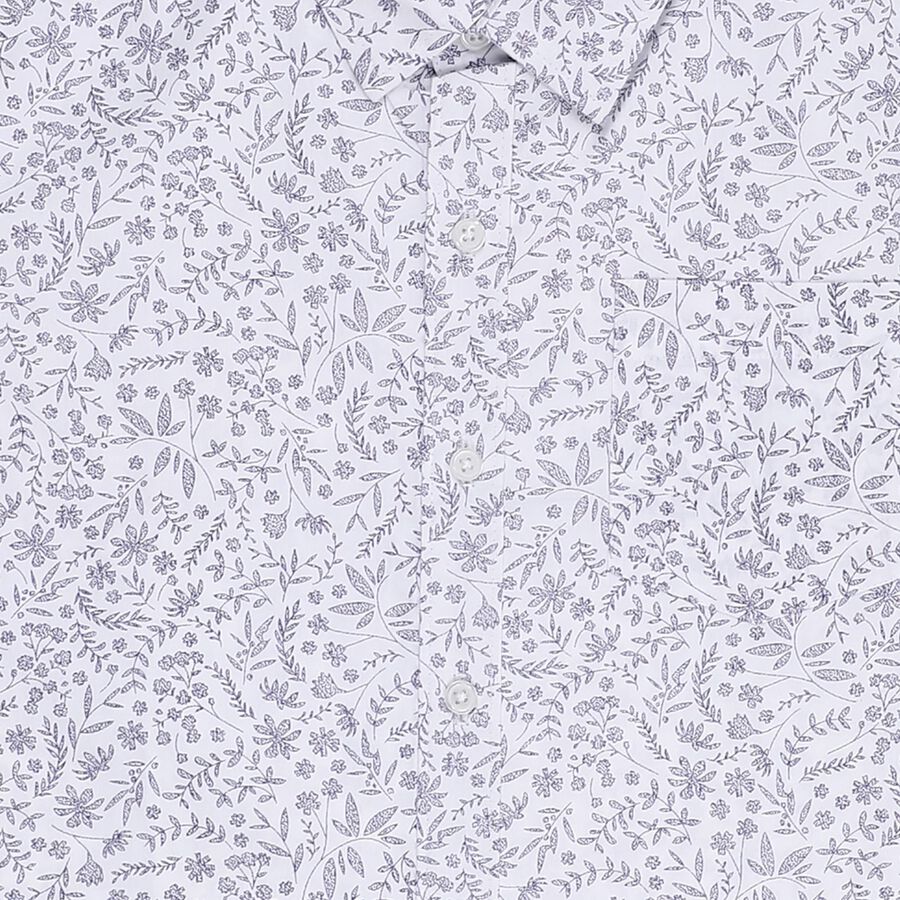 Boys' 100% Cotton Casual Shirt, White, large image number null