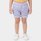 Girls' Lilac Regular Fit Ruffled Bloomer, Lilac, small
