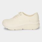 Women's Soft Beige Lace-Up Casual Shoes, Beige, small image number null