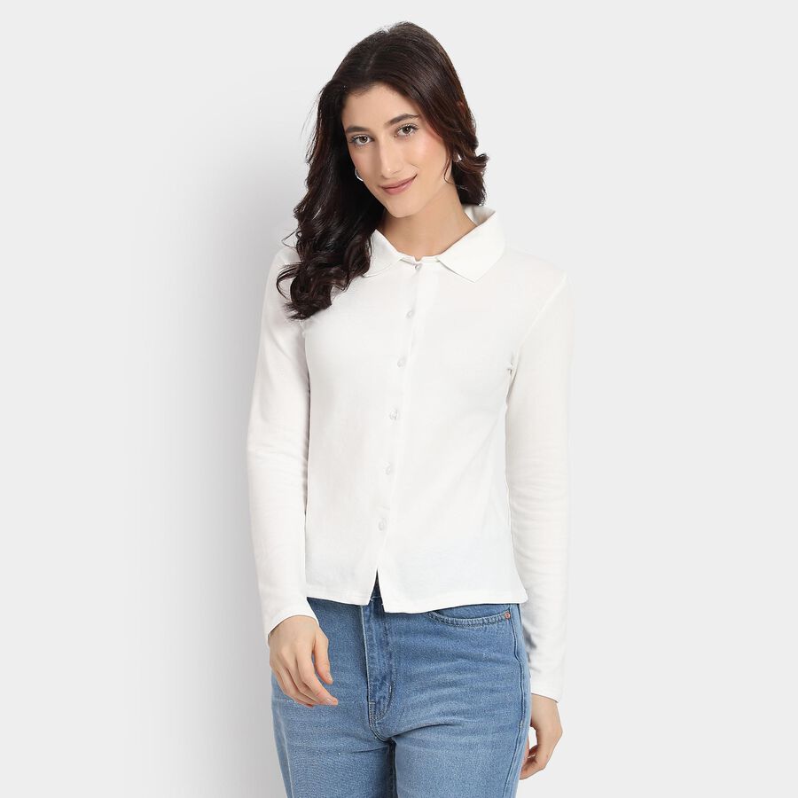 Ladies' Shirt, White, large