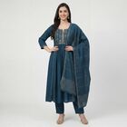 Women's Teal Blue Ethnic Set, टील ब्लू, small