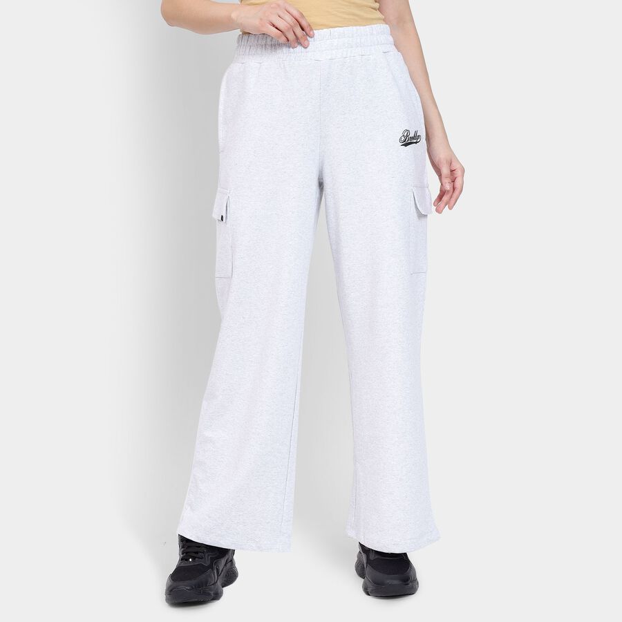 Ladies' Track Pants, Ecru Melange, large image number null