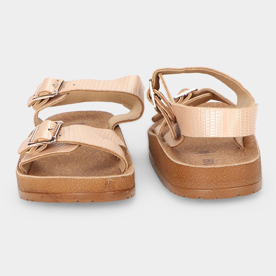 Girls' Sandal, गोल्डन, large