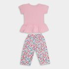 Girls' 100% Cotton Capri Set, Light Pink, small image number null