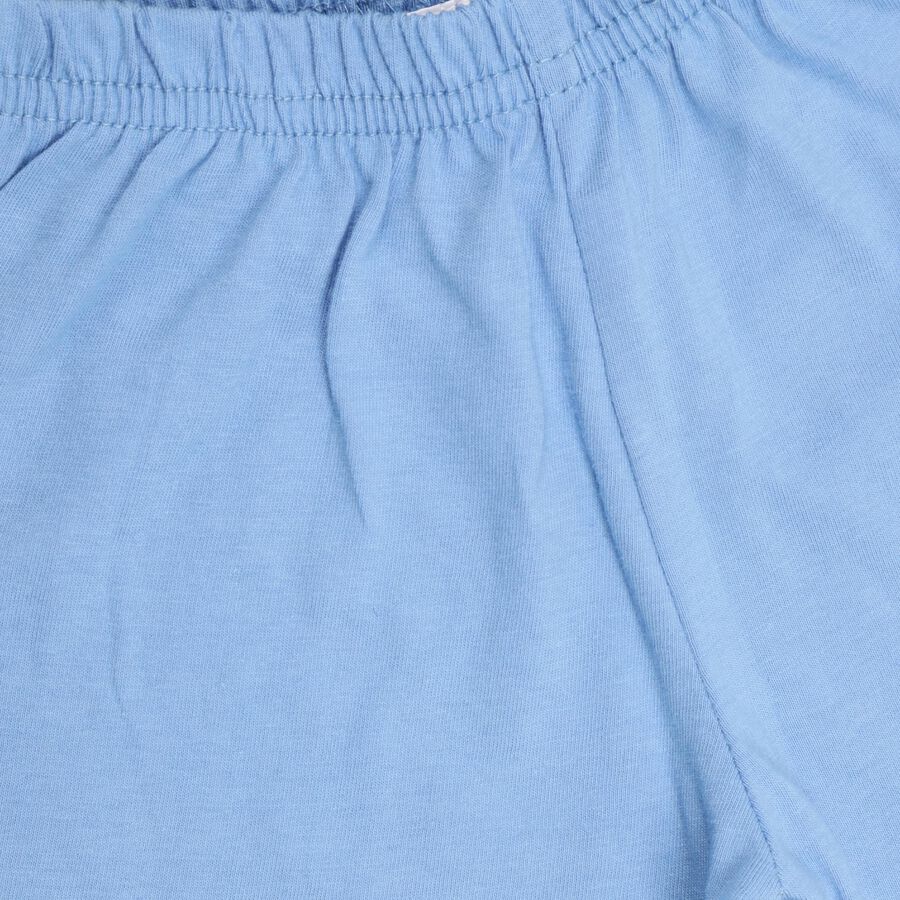 Infant Boys' 100% Cotton Baba Suit, Mid Blue, large image number null