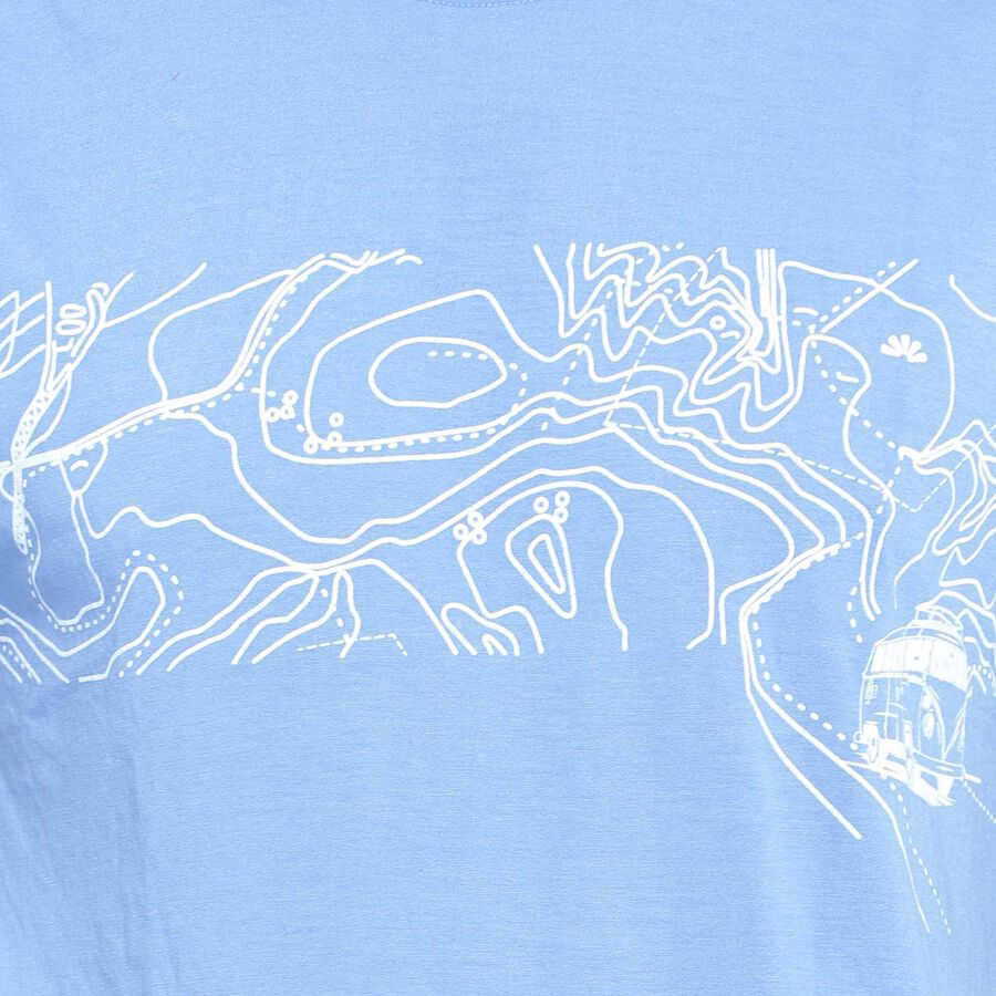 Round Neck T- Shirt, हल्का नीला, large image number null