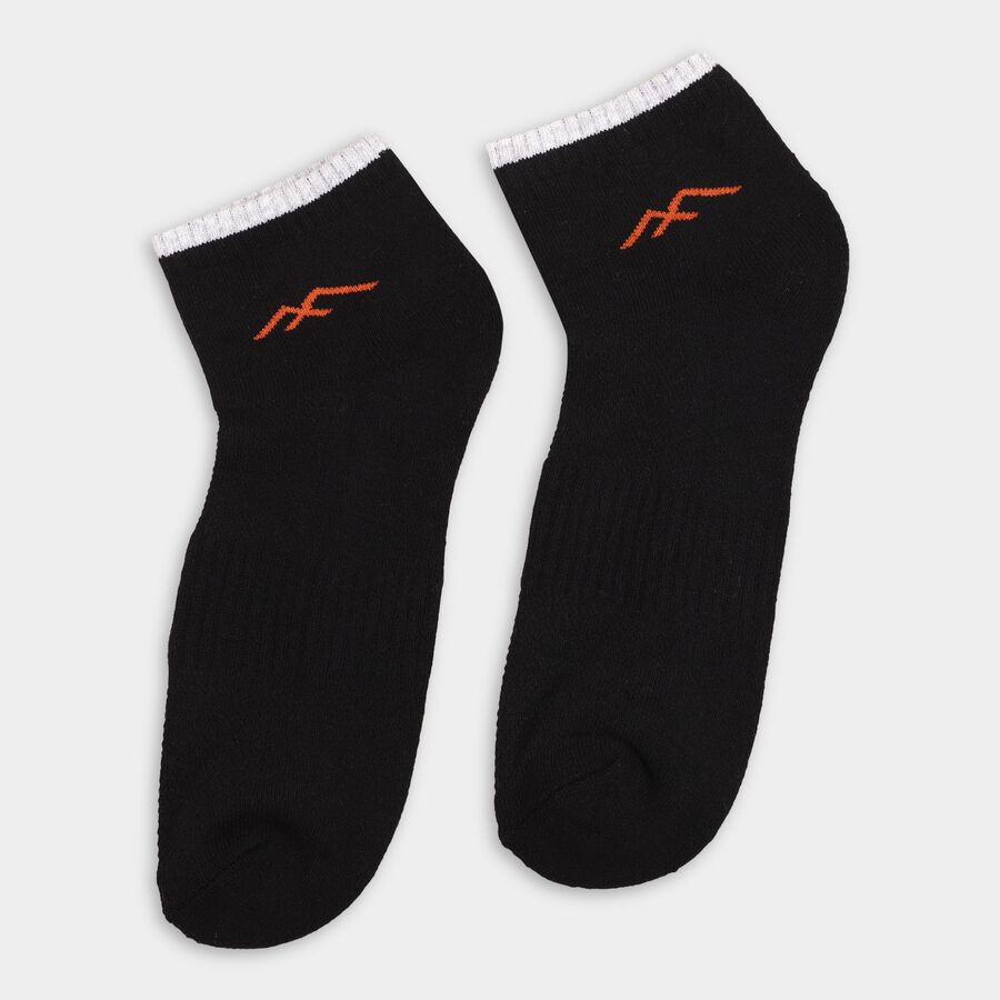 Men's Socks (Pack of 2), Black, large image number null