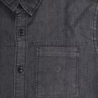 Boys Jet Black Classic Casual Shirt, काला, small image number null