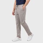 Men's Beige Slim Fit Jogger, गहरा पीला, small