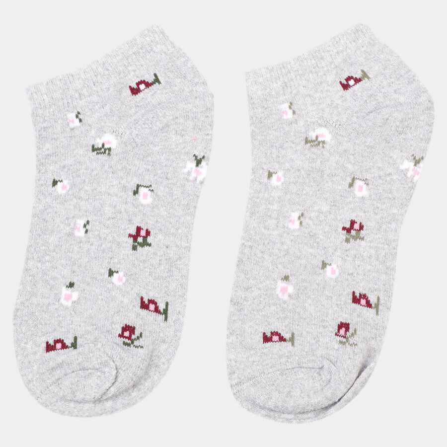 Printed Socks, Light Grey, large image number null