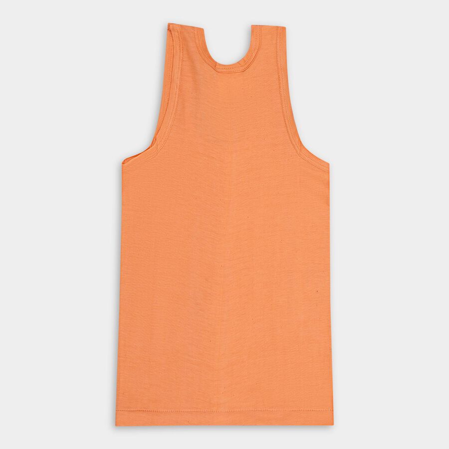 Boys' 100% Cotton Vest, Coral, large image number null