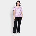 Ladies' 100% Cotton Round Neck T-Shirt, Lilac, small