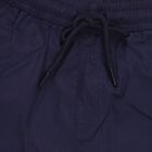 Boys' Deep Navy Blue Regular Fit Elastic Waist Trousers, Navy Blue, small image number null