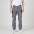 Men's Grey Straight Fit Classic Jeans, Light Grey, small