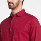 Cotton Solid Casual Shirt, Maroon, small image number null