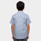 Boys Light Blue Cotton Classic Casual Shirt, Light Blue, small