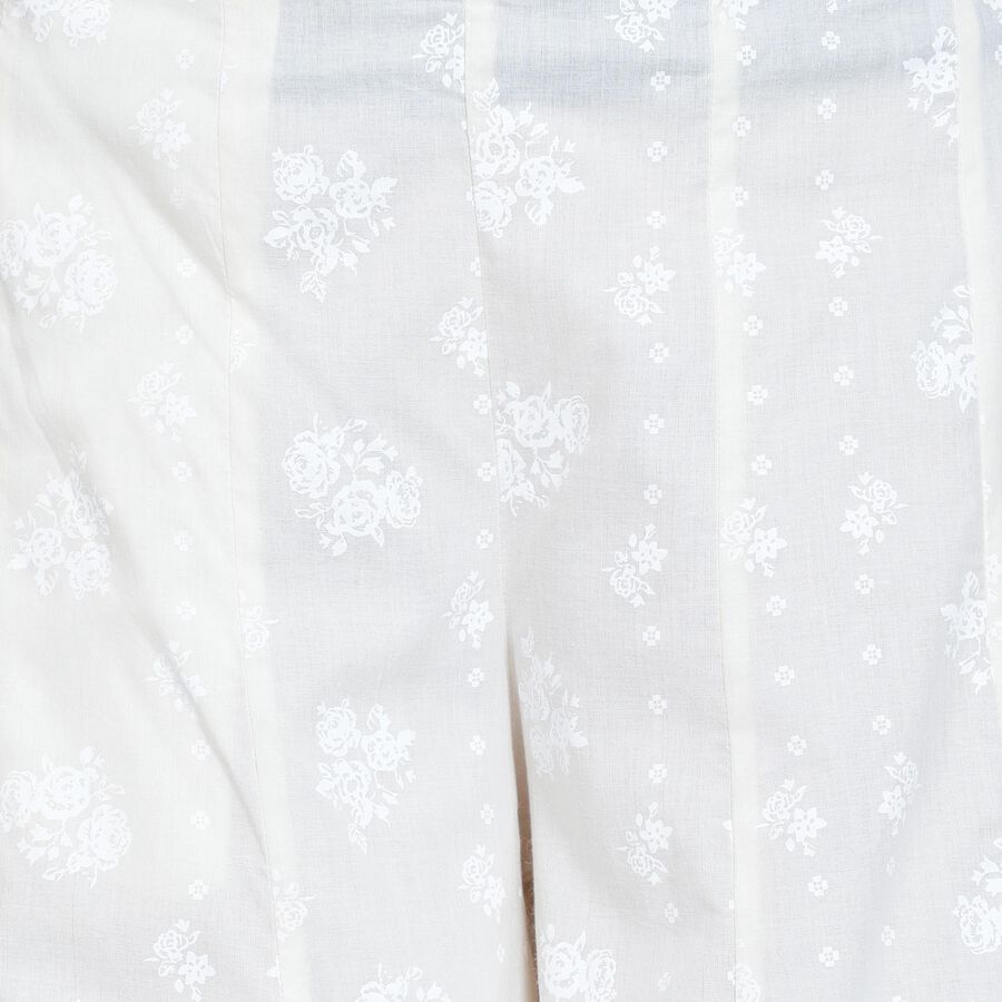 Ladies' 100% Cotton Palazzos , Off White, large image number null