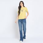 Ladies' Round Neck T-Shirt, खाकी, small