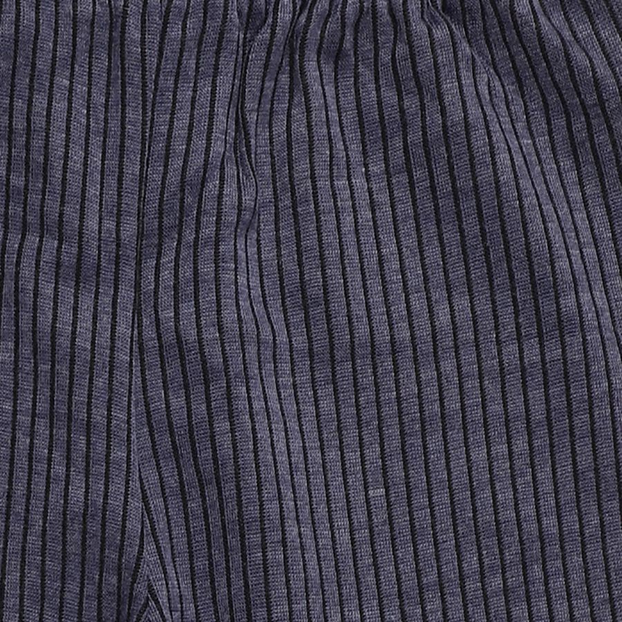 Girls Midnight Navy Blue Thermal Lower, Melange Blue, large image number null