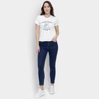 Ladies' Round Neck T-Shirt, Off White, small