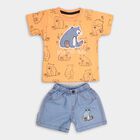 Infant Boys' 100% Cotton Baba Suit , नारंगी, small image number null