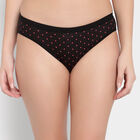 Cotton Printed Panty, Black, small image number null