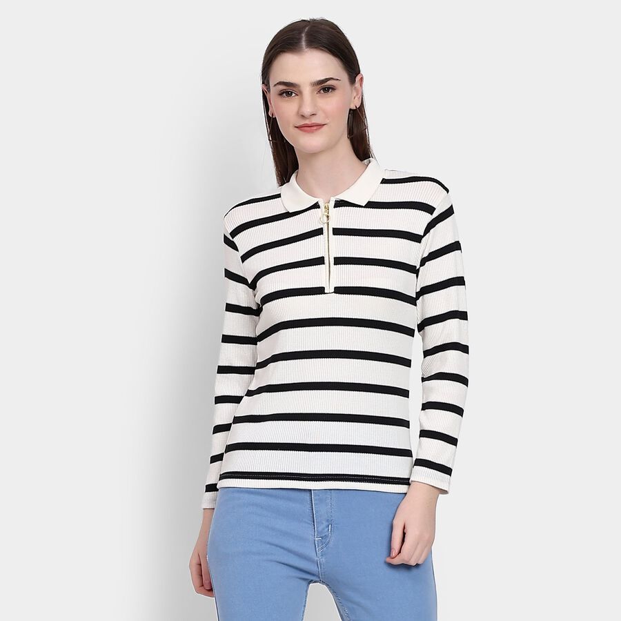 Ladies' Top, Off White, large image number null
