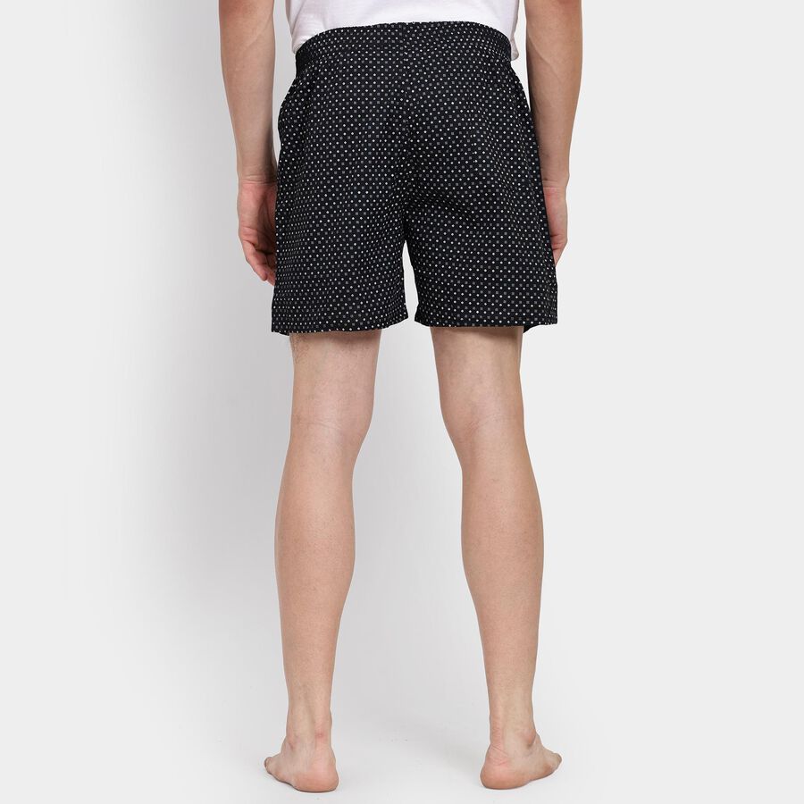 Men's Cotton Boxers, Black, large image number null