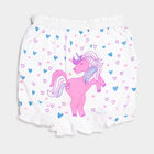 Girls Cotton Printed Bloomer, White, small image number null