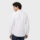 Men's White Cotton Long Sleeve Spread Collar Regular Fit Shirt, White, small