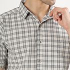 Men's Off-White Cotton Classic Casual Shirt, Off White, small image number null