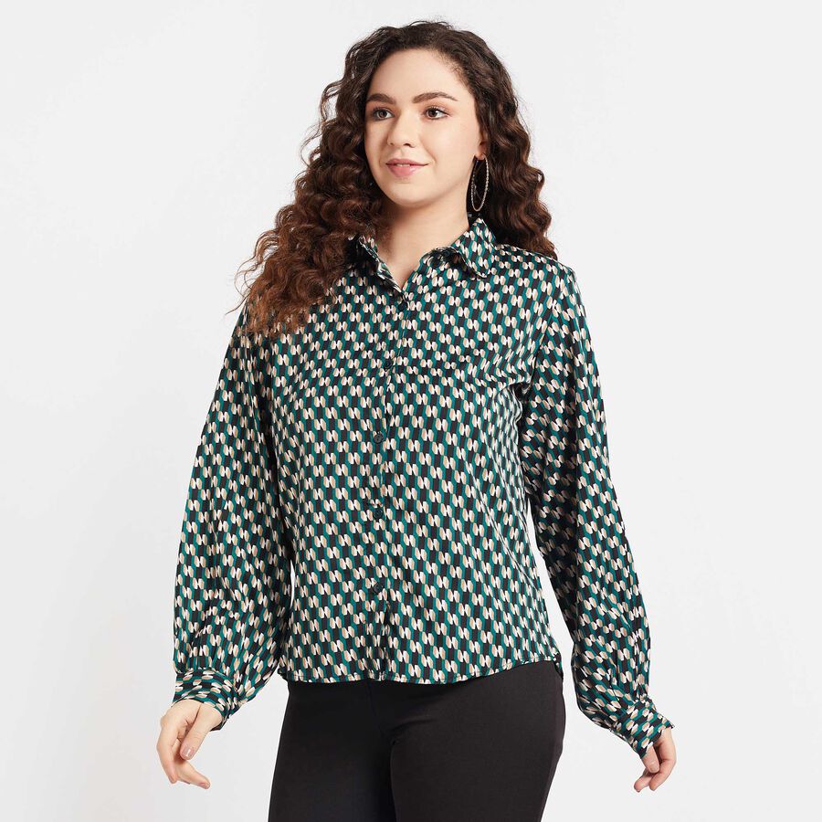 All Over Print Shirt, Dark Green, large image number null