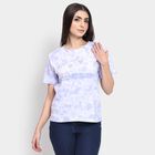 Ladies' 100% Cotton Round Neck T-Shirt , लाइलेक, small image number null