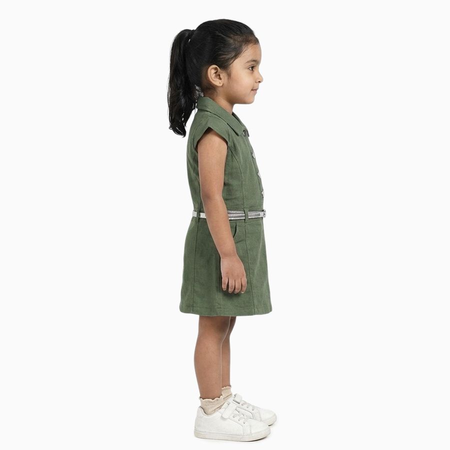 Girls' Frock, Olive, large