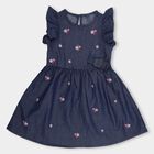 Girls' Frock , Mid Blue, small image number null