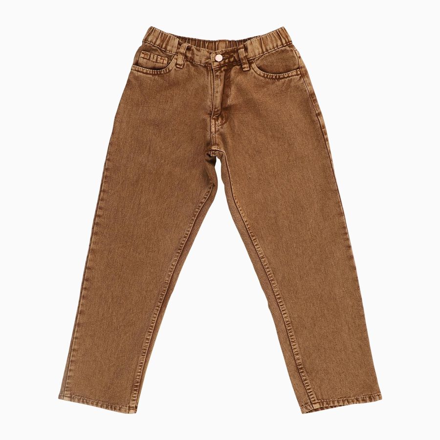 Boys' Jeans, Brown, large image number null