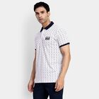 Men's 100% Cotton Collared Half Sleeves T-Shirt, White, small image number null