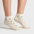 Women's Multi-Color Regular Fit Floral Pack of 3 Socks, Assorted, small