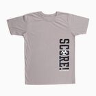 Boys Light Grey Round Neck Casual Half Sleeve T-Shirt, हल्का ग्रे, small image number null