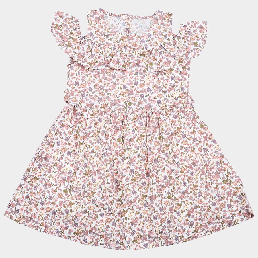 Girls' Frock, Off White, large