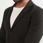 Men's Dark Green Slim Fit Single-Breasted Blazer, Dark Green, small image number null